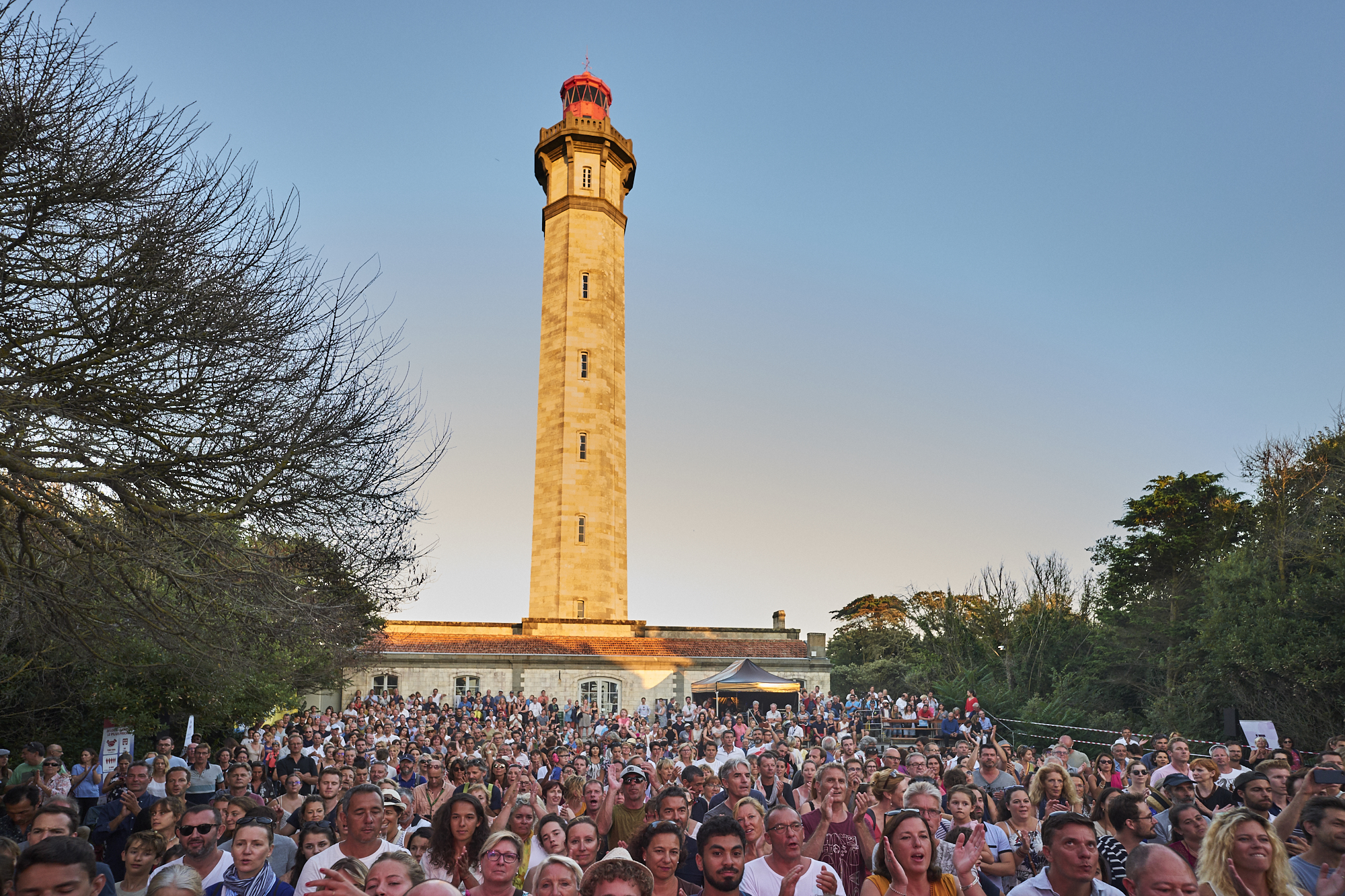 Jazz-Konzert im Leuchtturm von Saint-Clément-des-Baleines im Jahr 2018.