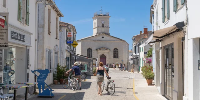 Center Village Vue Eglise Le Bois Plage Ile De Re By Jules Serrurier