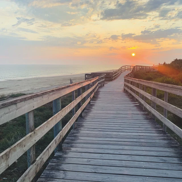 Estacade Plage Gollandieres Coucher De Soleil Ile De Re Jerome Lechelle