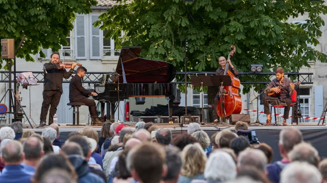 Concert en plein air au festival Musique en Ré en 2022.