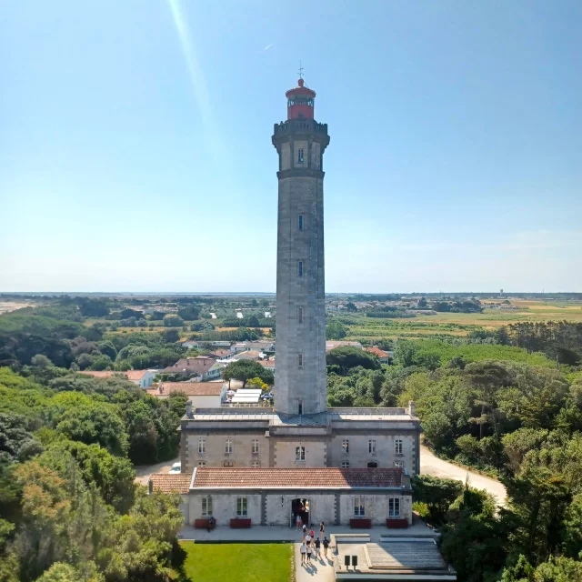 Vue du phare des Baleines à Saint-Clément, Île de Ré