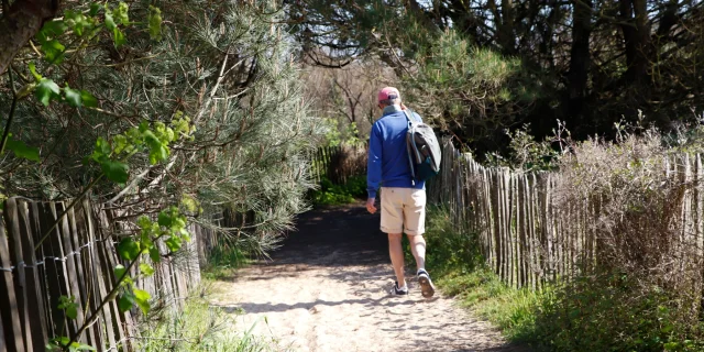 Randonneur Chemin Vers La Plage La Couarde Ile De Re Par Alizee Russeil