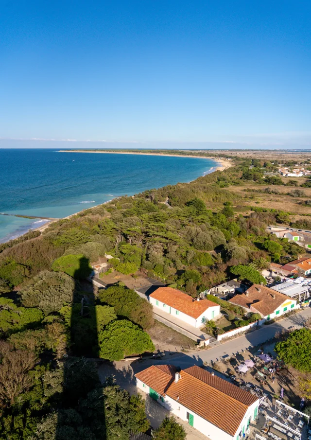 Vue panoramique depuis le sommet du phare des Baleines.