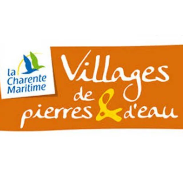 Logo Villages de pierres & d'eau, désignant des villages avec un patrimoine naturel et culturel.