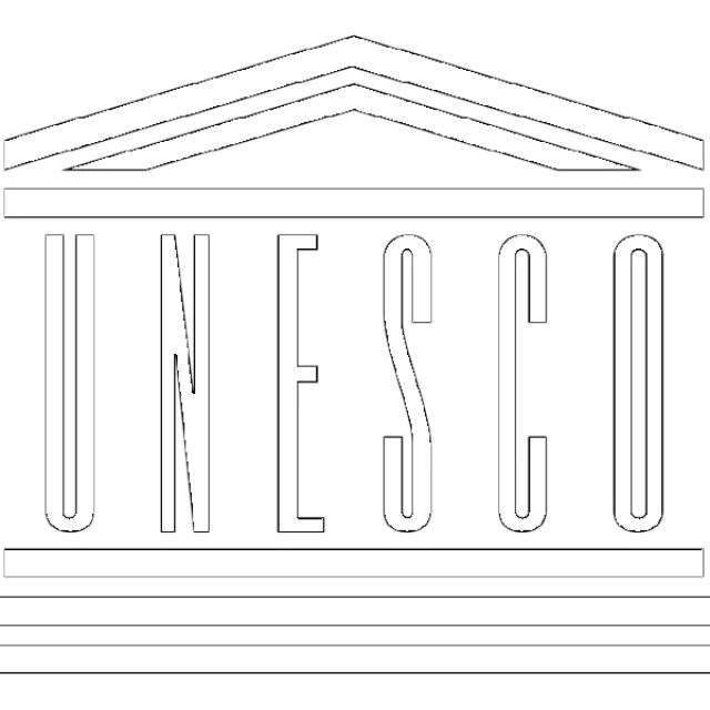 Logo de l'UNESCO, représentant l'Organisation des Nations Unies pour l'éducation, la science et la culture.