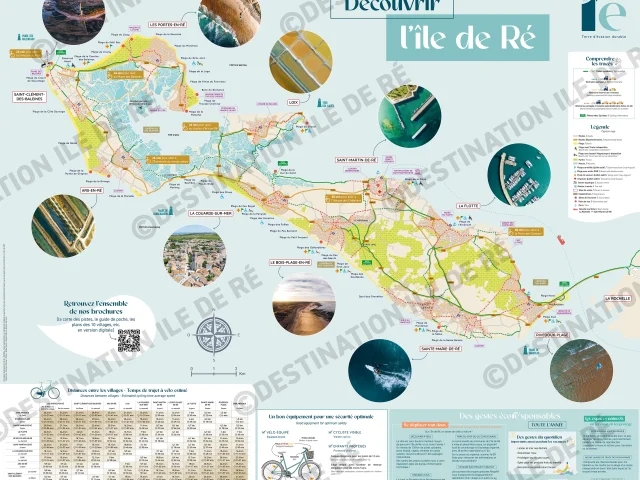 2024 Panneau 120x100cm Carte Des Itineraires Cyclables