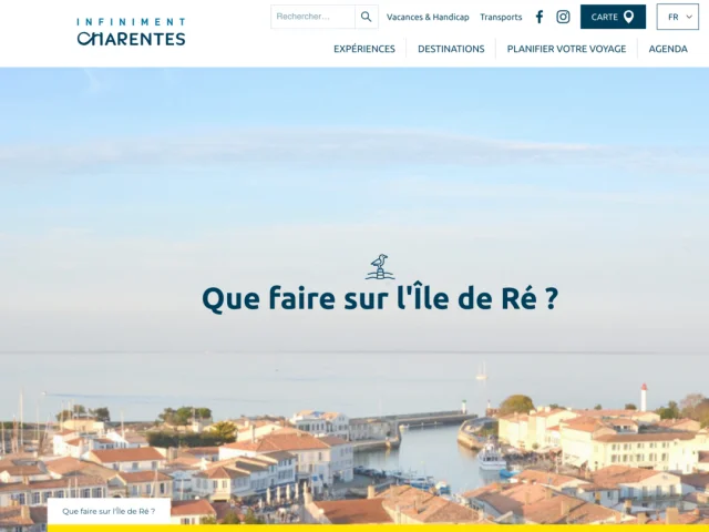 Site Infiniment Charentes.com Impression Ecran